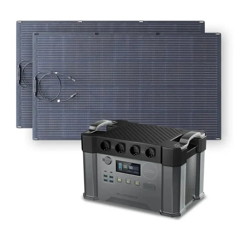 Allpowers Generador Solar 2400W (S2000 Pro + SF200 Panel Solar Flexible 200W) - S2000 Pro+2 * (SF200 200W Panel Solar )