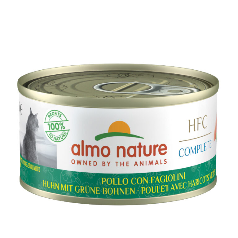 Almo Nature HFC Complete 24 x 70 g - Pack Ahorro - Pollo con judías verde