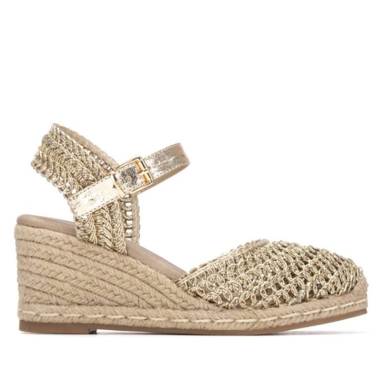 Alpargatas de mujer XTI 145296 01 VALENCIANA CORREA TRENZADA ORO 38819 26V