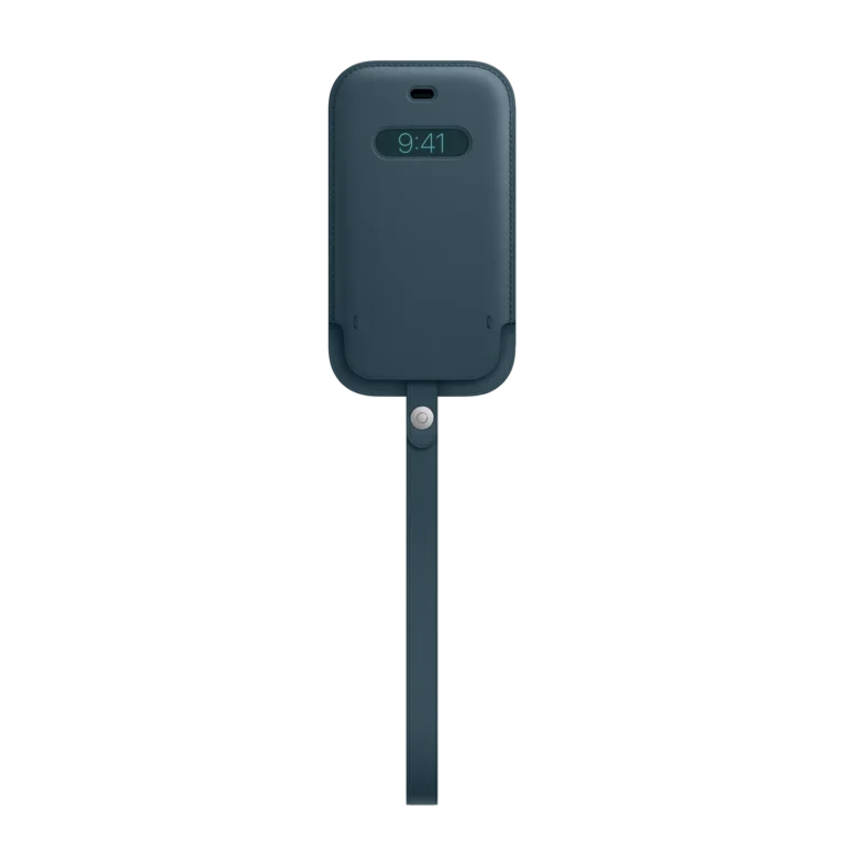 Apple Funda Integral de Piel con Magsafe para Iphone 12 Mini Azul Báltico - Protección Total para Tu Iphone