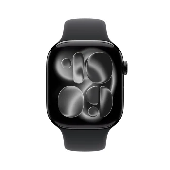Apple Watch Series 11 GPS 46 mm Aluminio Negro Azabache con Correa deportiva Negra