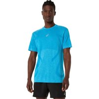 Asics Camiseta de Running ASICS Road Seamless Ss Top Hombre Azul/Sky