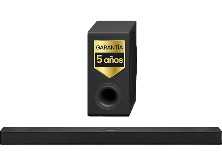 Barra de sonido - LG S80TY, Bluetooth, 480 W, 3.1.3 canales con subwoofer, Dolby Atmos y DTS, Negro