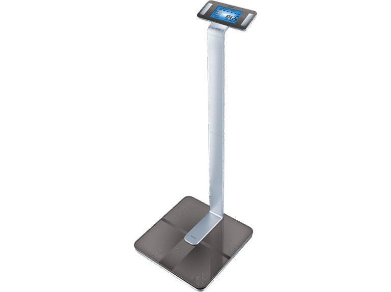 Báscula de baño - Beurer BF1000, 10 Memorias + Modo invitado, Hasta 200 kg, Apagado automático, 8 Electrodos, Gris