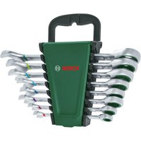 BOSCH 1600A027PS Set de llaves de carraca combinadas de 8 piezas
