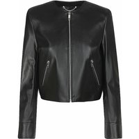 BOSS Chaqueta de cuero SADENITA negro