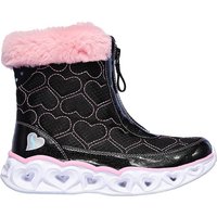 Botines Skechers Heart Lights Negro Rosa Niña