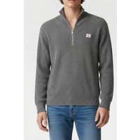 Calvin Klein Ls Ez Cotton Waffle Sweater Medium Grey Heather | Jerséis Outlet | Hombre | Gri