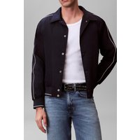 Calvin Klein Ls Nylon Snap Bomber Jacket Dark Sapphire | Bombers Outlet | Hombre | Azu