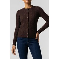 Calvin Klein Wool Cable Crewneck Mocha Brown | Cárdigan Outlet | Mujer | Marrón