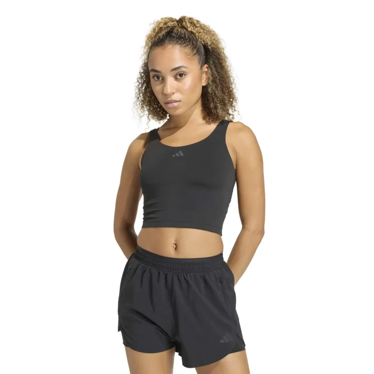 Camiseta de tirantes para mujer adidas Studio All Me 3-Stripe