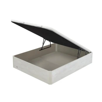 Canapé Abatible Madera 25 Tapa Tapizada AD Blanco Veta 90x190 cm FLEX