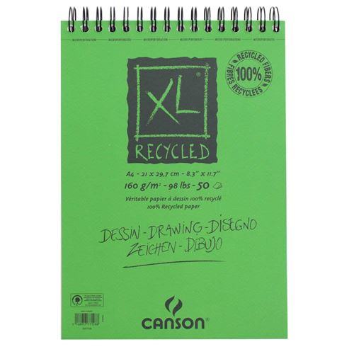 Canson Bloc De Dibujo Canson Xl A4 Reciclado