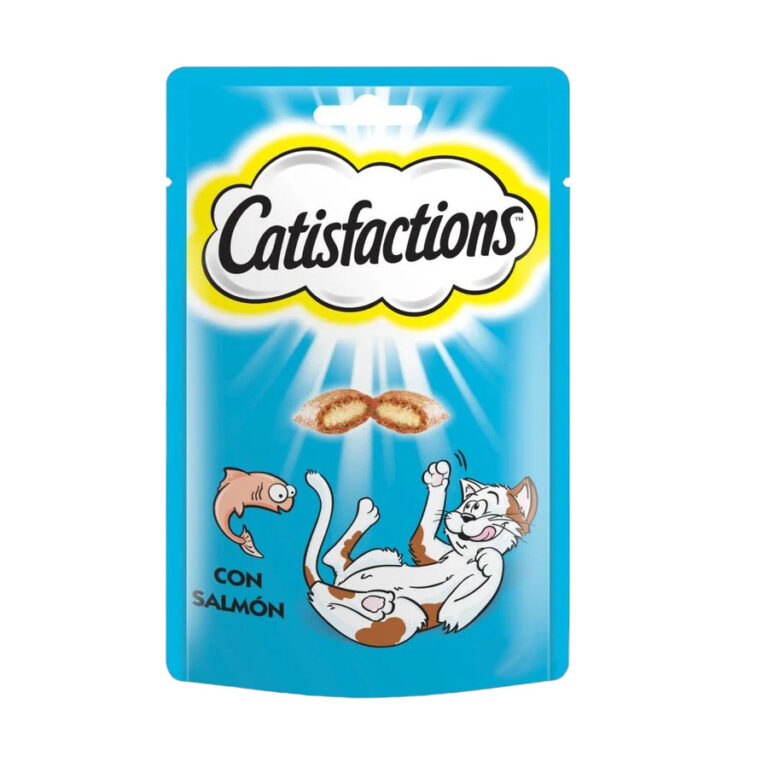 Catisfactions 6 bolsitas x 180 g Catisfactions Premios de Salmón para Gatos ¡Pack Ahorro!