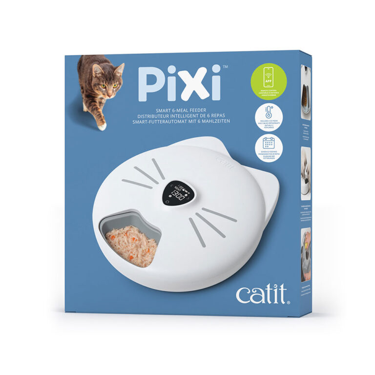 Catit Comedero automático Catit Pixi Smart 6-Meal - Comedero automático (6 x 170 ml)