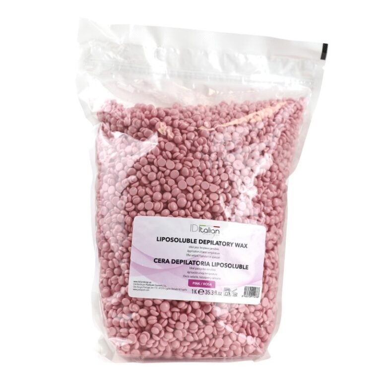 CERA DEPILATORIA EN PERLAS ROSA EN BOLSA DE 1 KG