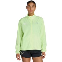 Chaqueta New Balance Valencia Marathon Sport Essentials Verde Amarilla Mujer