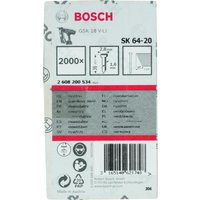 Clavos Inox SK64-20: 38mm: 2.000uds | BOSCH 2608200534