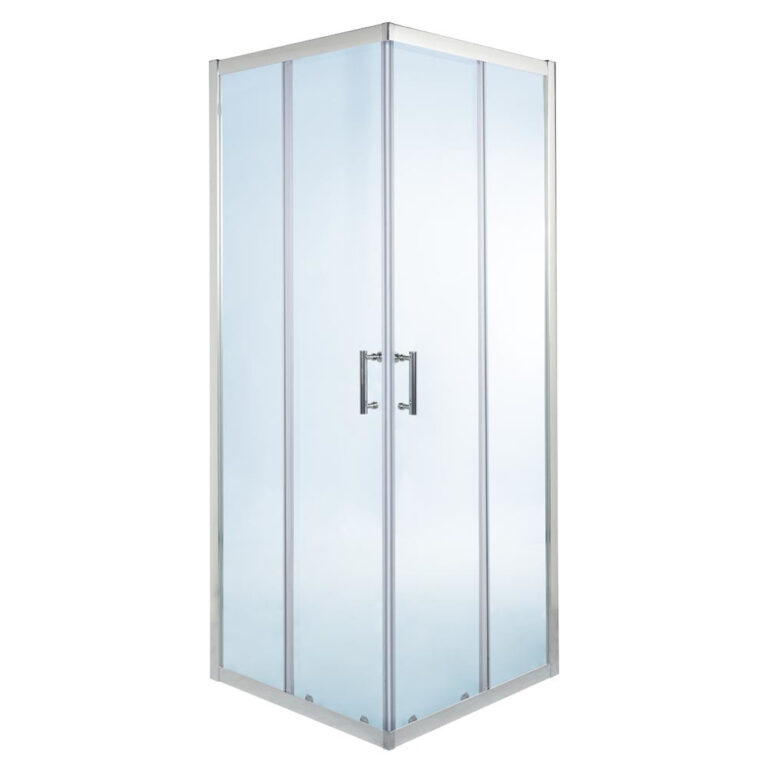 cooke_lewis Mampara de ducha rectangular transparente 190x100x70cm onega