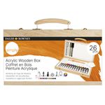 Daler Rowney Simply Set Acrílico En Caja De Madera