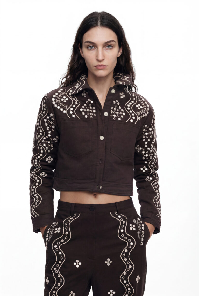 Desigual, Cazadora espejos, Algodon, MarróN