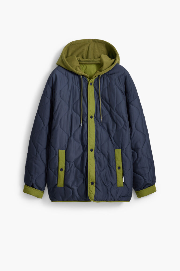 Desigual, Chaqueta acolchada reversible, Azu