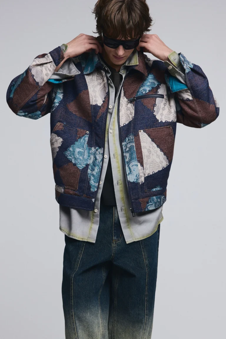 Desigual, Chaqueta mosaico, Hombre, Poliester