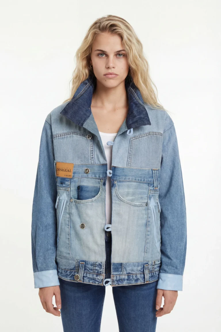 Desigual, Iconic Jacket Mickey Mouse, Algodon, Azul