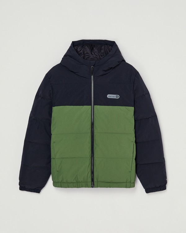element bronze green classic hooded - chaqueta acolchada verde chicos 8