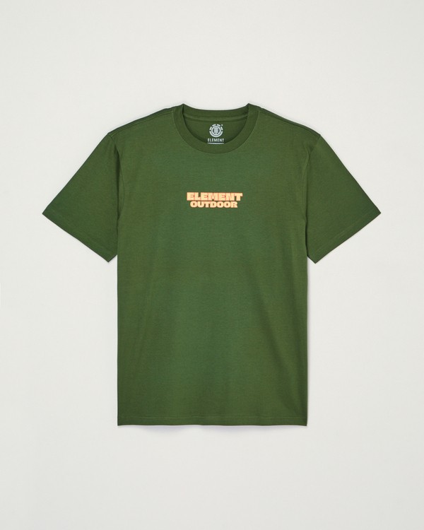 element Bronze Green To The Top - Camiseta de manga corta Verde Hombre