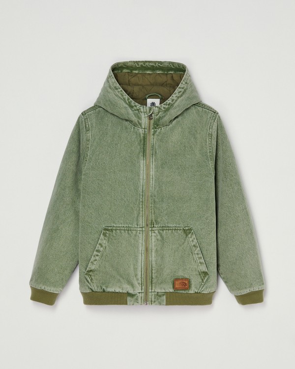 element Deep Forest Hooded Bomber Jacket - Chaqueta bomber Verde Chicos 8