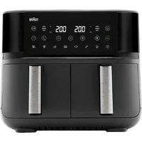 Freidora de Aire Braun TwinCook 3 TD 3030I Doble Cesta 2x4L 8L 2850W 8 Programas