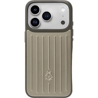 Funda para iPhone 17 / 17 Pro / 17 Pro Max, Estilo Maleta con Ranuras, PC de Silicona Blando, Resistente a Caídas y Golpes, Funda Protectora en Dorado