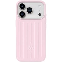 Funda para iPhone 17 / 17 Pro / 17 Pro Max rosa ballet diseño de maleta con ranuras compatible con MagSafe funda protectora rígida de PC resistente a caídas y golpes