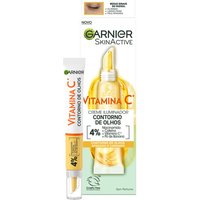 Garnier Crema Iluminadora Contorno de Ojos con Vitamina C + Niacinamida + Cafeína + Polvo de Banana 15ml