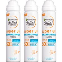 GARNIER | Delial SUPER UV FPS50+ Bruma Protectora Facial con Textura Invisible - 3X75ML