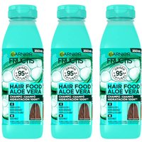 GARNIER Fructis Hair Food Sets de Aloe Vera Champú, Acondicionador o Mascarilla 3 en 1. Hidratante para Cabello Deshidratado
