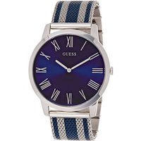 Guess Reloj GUESS Richmond Analógico Hombre Acero Inoxidable Malla Bicolor Esfera Azul Marino