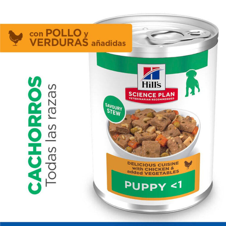 Hill's 24 latas x 363 g Hill's Science Plan Puppy Estofado con pollo y verduras lata para perros ¡Pack Ahorro!