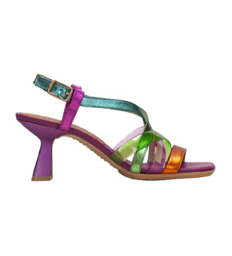 hispanitas para mujer. chv243292 sandalias danielle naranja , piel, 5 a 8cm, hebilla, casual, fiesta, multicolor