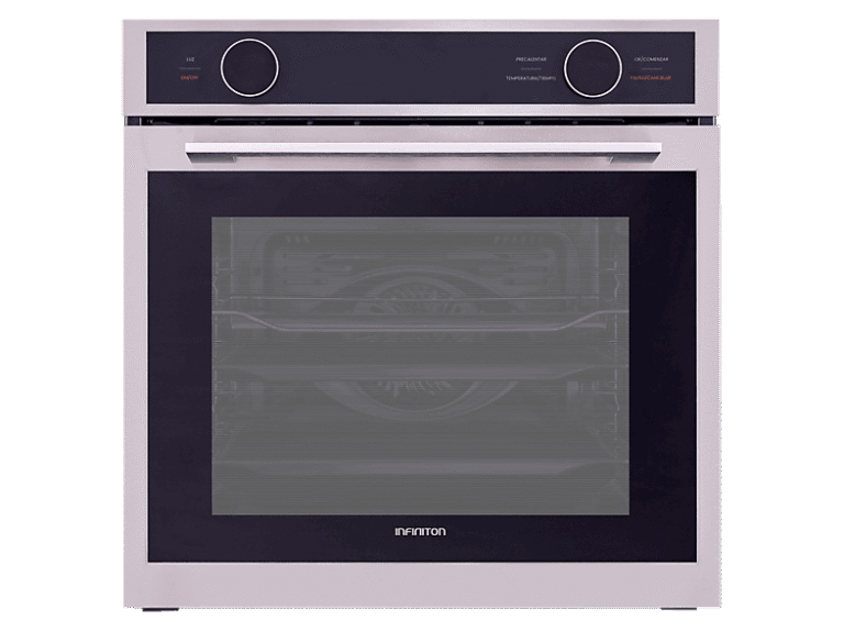 Horno - Infiniton DD13SA, Multifunción, 72l, 59.5cm, 10 funciones, 2.9kW, Display Dual Dial, Triple acristalamiento,Doble nivel con guías telescópicas