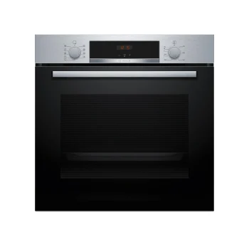 Horno Multifunción Bosch HBA514ES3, 3400 W, 71 L, Apertura Abatible, 7 Funciones de Cocción, Eficiencia A+ - Inox
