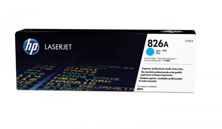 HP Cartucho de tóner original LaserJet 826A cian CF311A