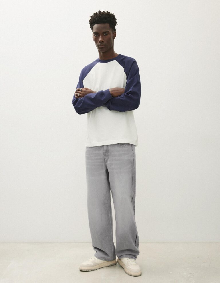 Jeans Loose Fit Gri