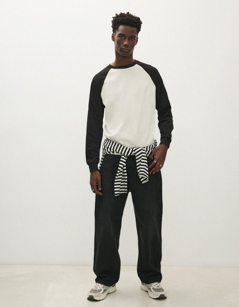 Jeans Loose Fit Negro