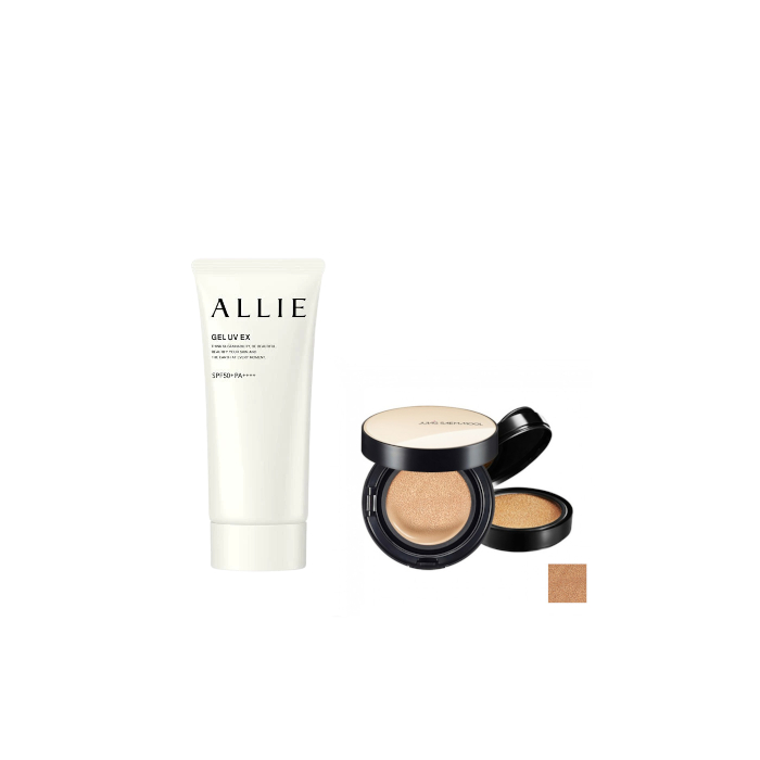 Juego All-in-One Sets Kanebo - Allie Gel UV EX SPF50+ PA++++ - 90g (New Version of ALLIE - Extra UV Gel SPF50+ PA++++ - 90g) X Jung Saem Mool -...