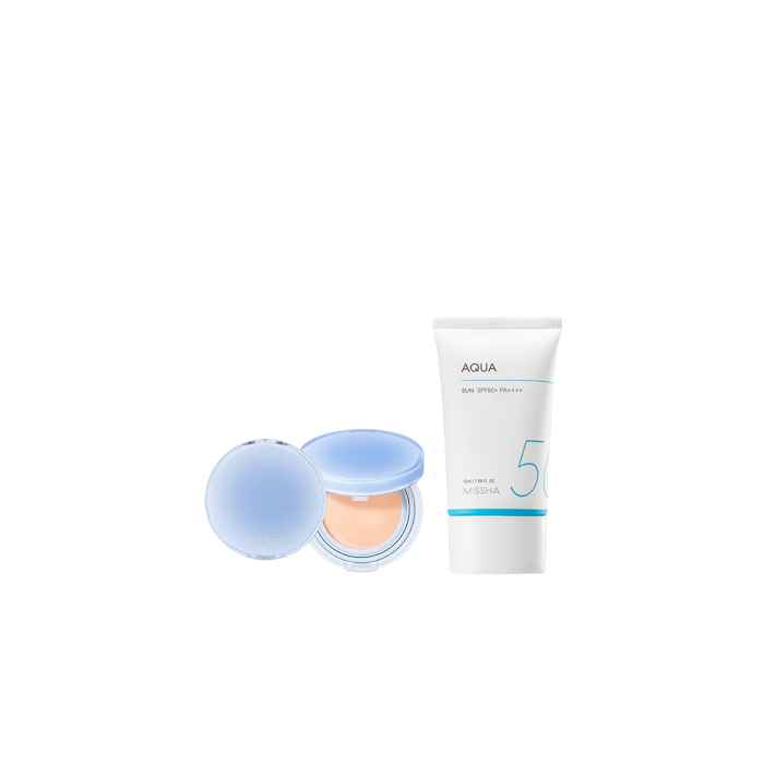 Juego All-in-One Sets MISSHA - All-Around Safe Block Aqua Sun SPF50+ PA++++ (New version of All-Around Safe Block Aqua Sun Gel ) - 50ml X Romand -...