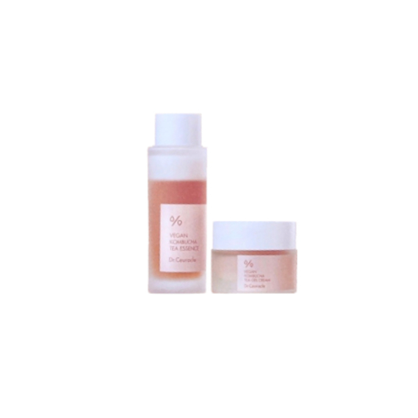 Juego Dr.Ceuracle Vegan Kombucha Tea Beginning Set (Vegan Kombucha Tea Essence +Vegan Kombucha Tea Gel Cream) - 50ml + 30g