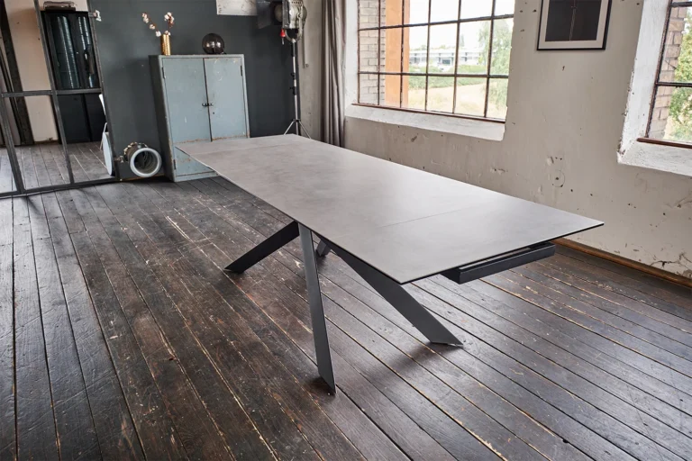 KAWOLA Mesa extensible NOLDOR Mesa de comedor ceramica 180x90cm