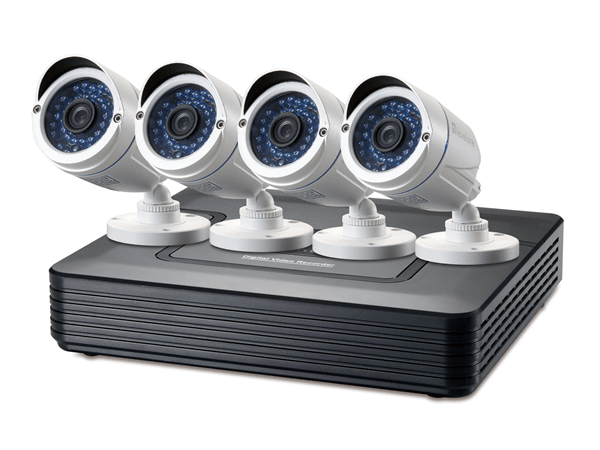 KIT VIDEOVIGILANCIA LEVEL ONE DSK-4001 8 CANALES 4 CAMARAS + GRABADOR